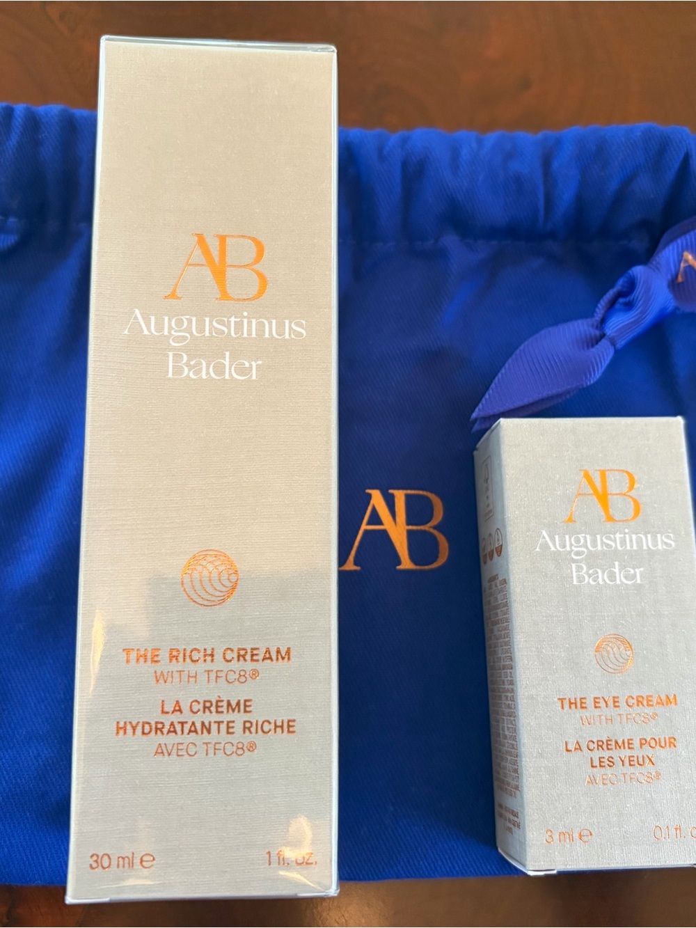 Augustinus Bader The Rich Cream & The Eye Cream Set — Blue